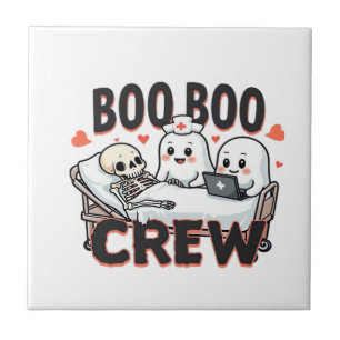 Boo Boo Crew Süße Halloween-Nurse-Geister Essentia Fliese