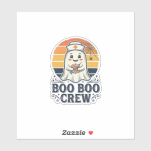 Boo Boo Crew Süße Krankenschwester Geist Halloween Aufkleber