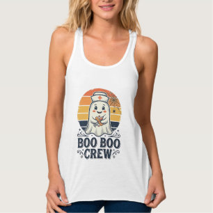Boo Boo Crew Süße Krankenschwester Geist Halloween Tank Top