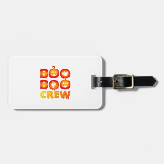 Boo Boo Crew übergroßes T-Shirt Gepäckanhänger (Vorderseite horizontal)