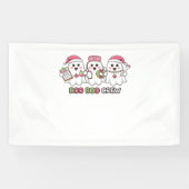 Boo Boo Crew Weihnachten, Ghost Nurse Oversized T- Banner (Horizontal)
