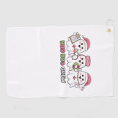 Boo Boo Crew Weihnachten, Ghost Nurse Oversized T- Golfhandtuch (Horizontal)