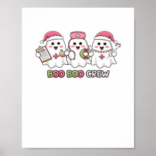 Boo Boo Crew Weihnachten, Ghost Nurse Oversized T- Poster