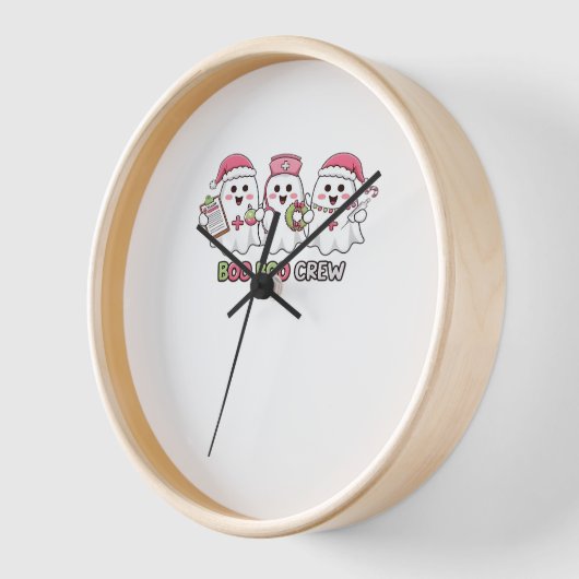 Boo Boo Crew Weihnachten, Ghost Nurse Oversized T- Uhr (Winkel)
