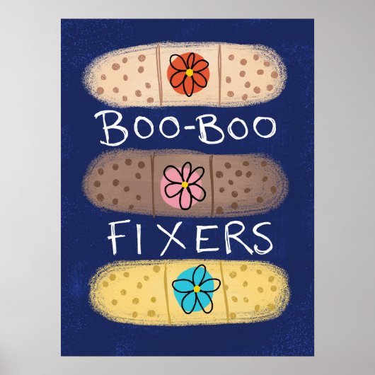 Boo-Boo Fixer Bandaid Poster Wand Kunst (Vorne)