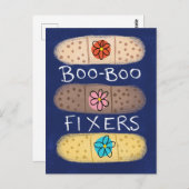 Boo-Boo Fixer Bandaid Postkarte (Vorne/Hinten)