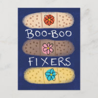 Boo-Boo Fixer Bandaid Postkarte
