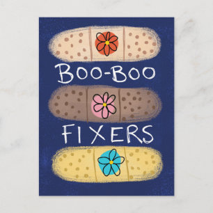 Boo-Boo Fixer Bandaid Postkarte