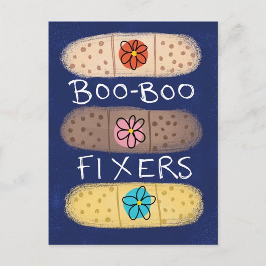 Boo-Boo Fixer Bandaid Postkarte (Vorderseite)