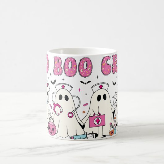 "Boo Boo Halloween Ghost Doctor & Nurse Coffee Tas Kaffeetasse (Mittel)