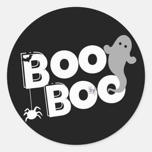 Boo Boo halloween Runder Aufkleber (Vorderseite)