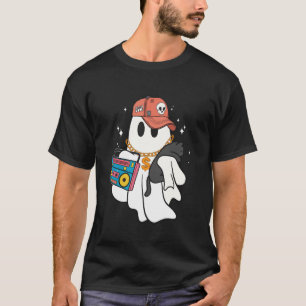 Boo Boo-jee Lustiger Geist Schwarze Katze Gruselig T-Shirt