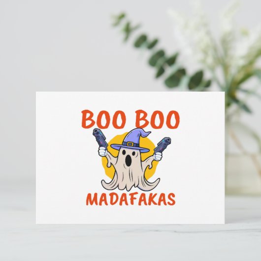 Boo Boo Madafakas Funny Halloween Ghost (Stehend Vorderseite)