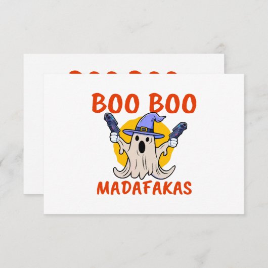 Boo Boo Madafakas Funny Halloween Ghost (Vorne/Hinten)