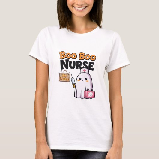 Boo Boo Nurse On Duty Classic T-Shirt (Vorderseite)