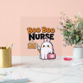 Boo Boo Nurse on Duty Classic T - Shirt Acrylschild (Hochzeit)