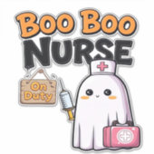 Boo Boo Nurse On Duty Classic T-Shirt Aufkleber (Vorderseite)