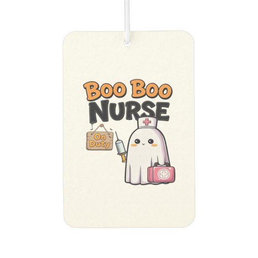Boo Boo Nurse On Duty Classic T-Shirt Autolufterfrischer (Vorderseite)