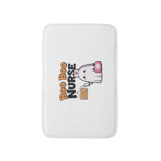Boo Boo Nurse on Duty Classic T - Shirt Badematte (Vorderseite Vertikal)