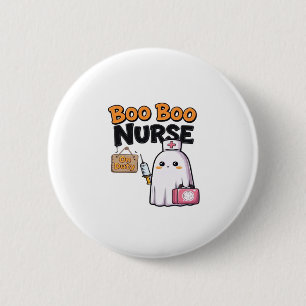Boo Boo Nurse on Duty Classic T - Shirt Button