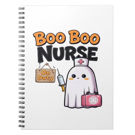Boo Boo Nurse On Duty Classic T-Shirt Notizblock (Vorderseite)