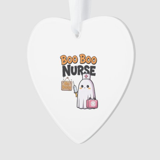 Boo Boo Nurse On Duty Classic T-Shirt Ornament (Vorderseite)