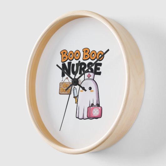 Boo Boo Nurse on Duty Classic T - Shirt Uhr (Winkel)