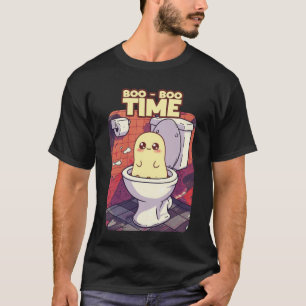 Boo-Boo-Zeit - Funny Ghost Toilet Design T-Shirt
