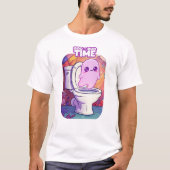 Boo-Boo-Zeit - Funny Ghost Toilet Design T-Shirt (Vorderseite)