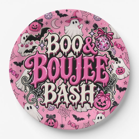Boo & Boujee Bash  Pappteller (Vorderseite)