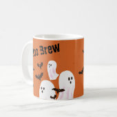 Boo Brew Gespenst Halloween Kaffeetasse (Vorderseite Links)