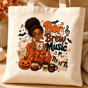 Boo Brew Musiklehrer Canvas-Tasche Jumbo Stoffbeutel