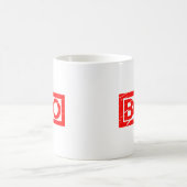 Boo-Briefmarke Kaffeetasse (Mittel)
