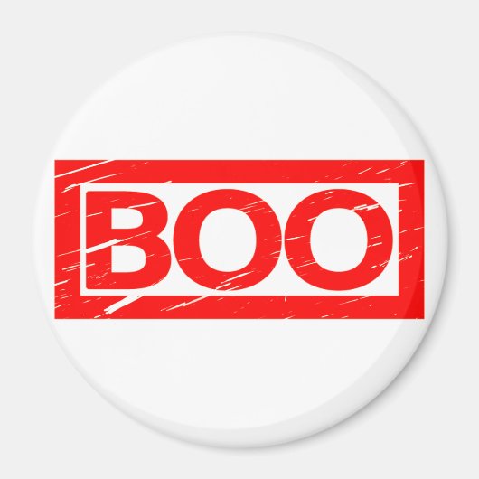 Boo-Briefmarke Magnet (Vorne)