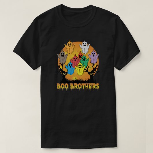 Boo Brothers Halloween Ghost Sheet T-Shirt (Design vorne)