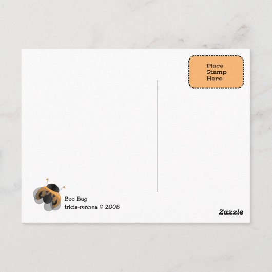 Boo Bug Postkarte (Rückseite)