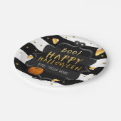 Boo! Candy Corn Costume Halloween-Party Pappteller (Schrägansicht)