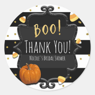 Boo! Candy Corn Halloween-Party Bevorzugen Sticker
