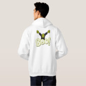 BOO-Cartoon Typ Frankenstein Monster Halloween Hoodie (Schwarz voll)