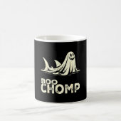 Boo chomp – lustiger Geist-Hai Halloween Retro  Kaffeetasse (Mittel)