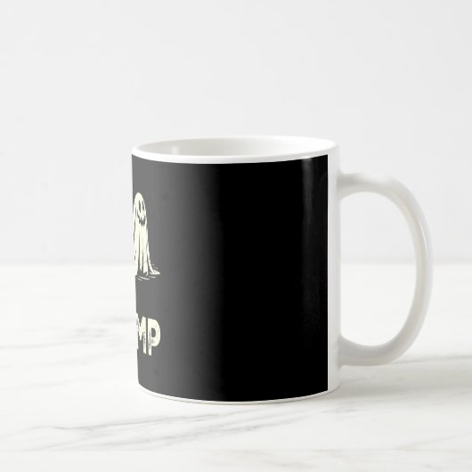 Boo chomp – lustiger Geist-Hai Halloween Retro  Kaffeetasse (Rechts)