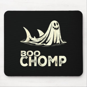 Boo chomp – lustiger Geist-Hai Halloween Retro  Mousepad
