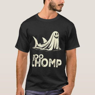 Boo chomp – lustiger Geist-Hai Halloween Retro T-Shirt