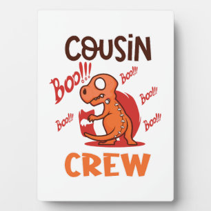 Boo Cousin Crew Halloween Dinosaur Grusel Kostüm Fotoplatte