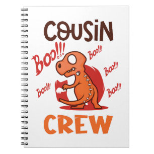 Boo Cousin Crew Halloween Dinosaur Grusel Kostüm Notizblock