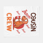 Boo Cousin Crew Halloween Dinosaurier Spooky Kostü Fleecedecke (Vorderseite (Horizontal))