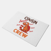 Boo Cousin Crew Halloween Dinosaurier Spooky Kostü Fußmatte (Schrägansicht)