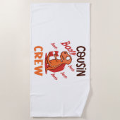 Boo Cousin Crew Halloween Dinosaurier Spooky Kostü Strandtuch (Vorderseite)