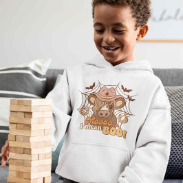 Boo Cowboy Halloween Moo Niedlich Retro Graphic Hoodie