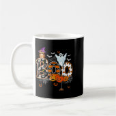 Boo Creepy Owl Pumpkin Ghost Halloween Men Women K Kaffeetasse (Links)